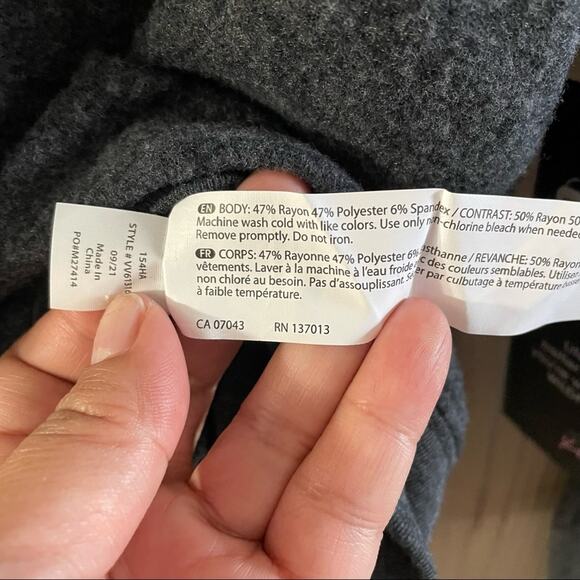 Wildfox Happy Days Ahead Dark Gray Lightweight Sweatshirt Women’s Large NWT - Picture 6 of 8